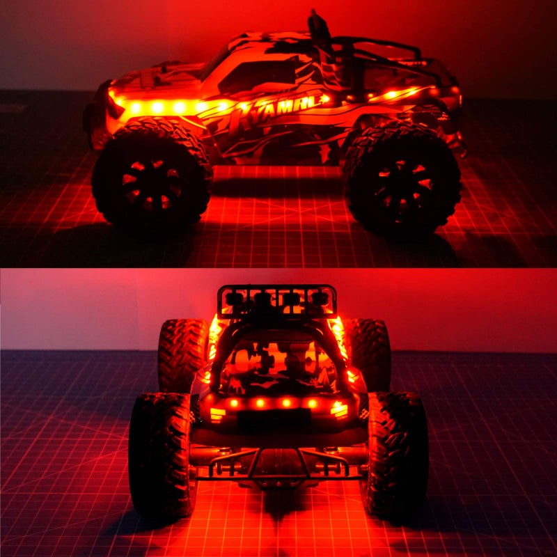 elechawk LED Light Strip for RC Fixed Wing Airplane Flying Wing Plane AR Wing Drone Model Car Truck (Red) - Image 5